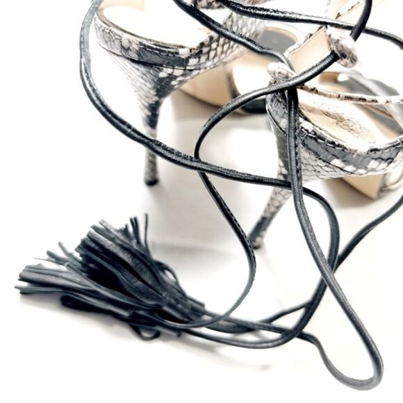 NWOT Vince Camuto Kendalynn Snakeskin Print Wraparound Strappy Heel - Picture 5 of 6